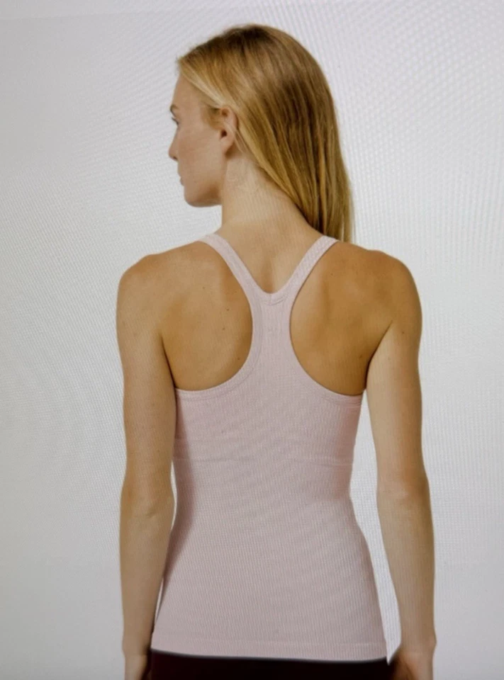 LULULEMON Ebb To Street Tank Misty Pink Can 10 Aus 14