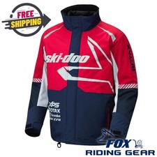 OPEN BOX - Ski-Doo X-Team Jacket Marine Dark Navy Red - Mens LG - 4409370916