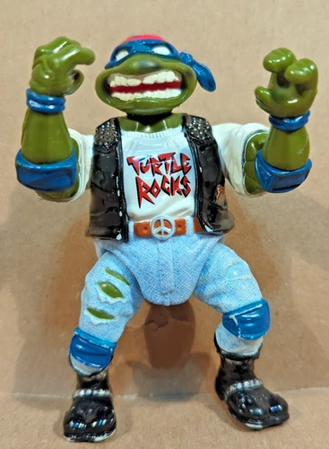 Vintage 1991 TMNT Classic Rocker Leo Leonardo Action Figure