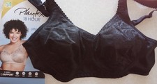 PLAYTEX 18 HOUR BLACK SATIN JACQUARD WIRE-FREE 4-WAY SUPPORT BRA 36B NWT