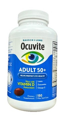 Bausch & Lomb Ocuvite Adult 50+ Eye Vitamin & Mineral Supplement - 150 Softgels