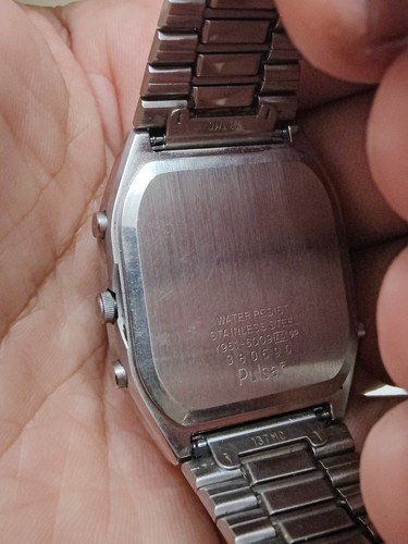 RARE Vintage Pulsar Ana-Digital Y951-5009 World Time Mens Watch - Picture 5 of 6