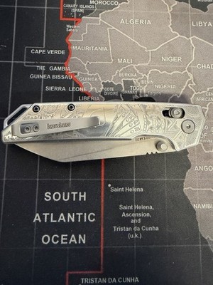 Kershaw iridium - Laser Engraved poker  themed