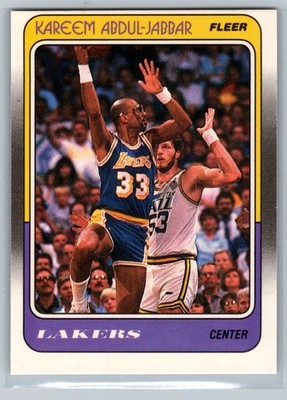 1988-89 Fleer - Kareem Abdul-Jabbar #64 - HOF NM-MT