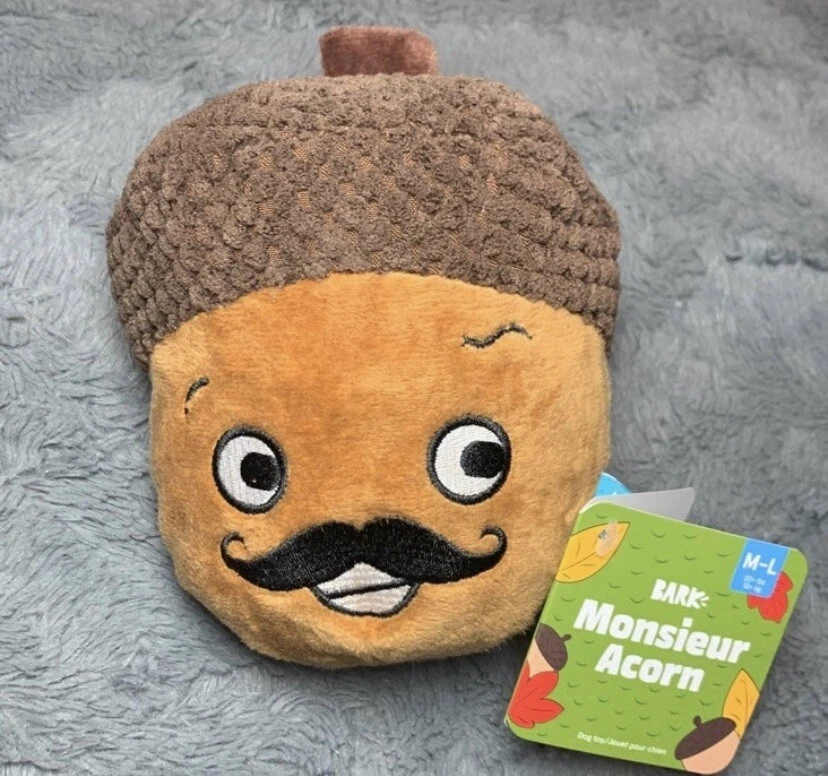 New Bark Box Monsieur Acorn Dog Toy