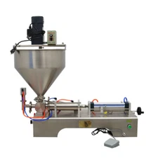 50-500ml Paste Filling Machine with Mixer Hopper Pneumatic filling machine