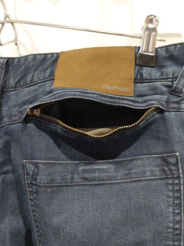 Mens Rohan Size 34 Waist 30 Leg Jeans Tapered Trousers Blue Party Travel Work - Bild 6 von 16