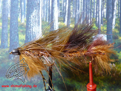Streamer '' Midnight Whistler Brown ''  3er Set