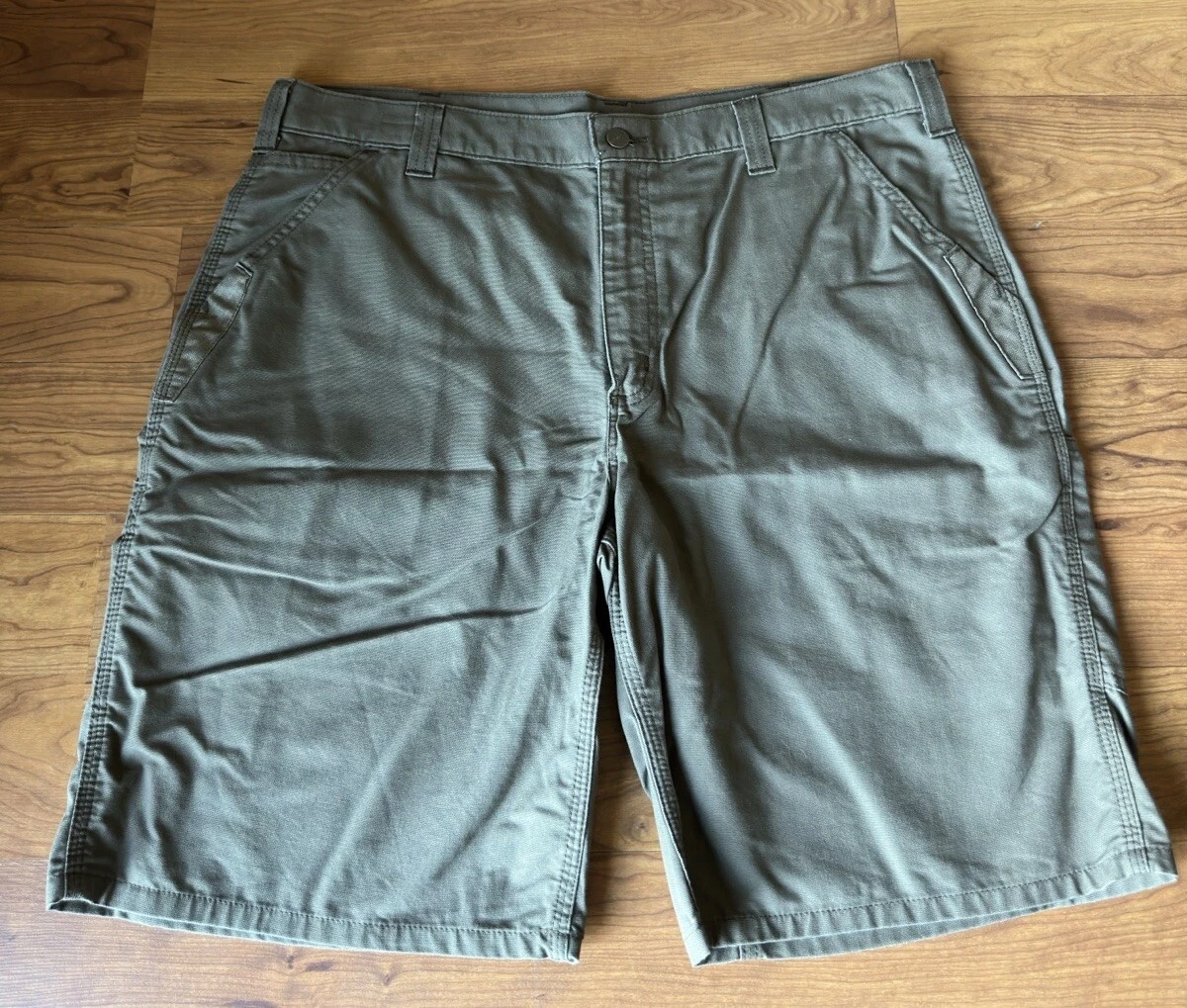 Carhartt Cargo Shorts Mens Size 40 Canvas Relaxed Fit Workwear Brown 100280 235