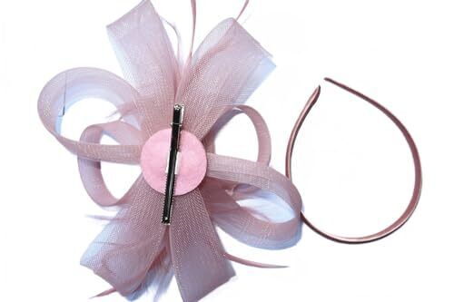 Women Fascinators Hats for Tea Party Hats Kentucky Derby Medium A03-deep Pink - Picture 3 of 4