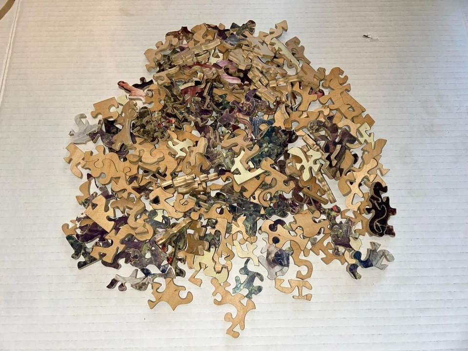 VERY RARE Vintage 1920's HUVANCO JIGSAW PUZZLE DE LUXE IN A GARDEN FAIR AMAZING - Image 2 of 4