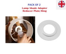 2x Metal Lamp Shade Reducer Plate Light Fitting Ring Washer adaptor Converter UK