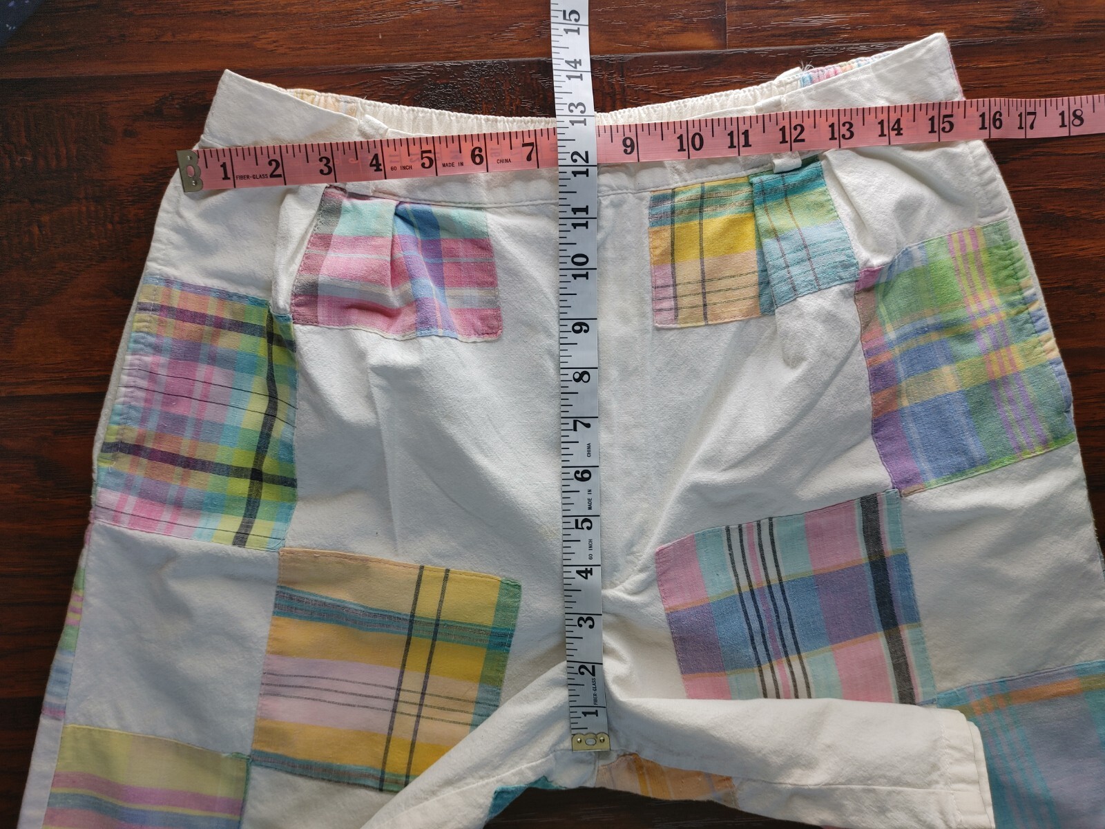 Vintage Patchit patchwork shorts size 6 100% cott… - image 4