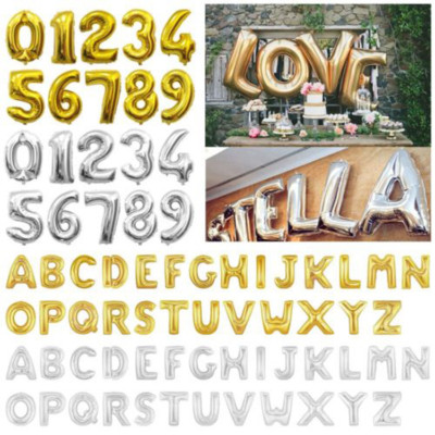 40'' Foil Letter Number Balloons Birthday Courtship Wedding Party Decoration