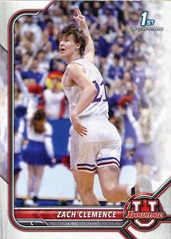 Zach Clemence 2021-22 Bowman University - 1st #7 - Kansas Jayhawks - Picture 1 of 2