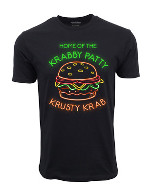 NICKELODEON SPONGE BOB NEON KRABBY PATTY T SHIRT