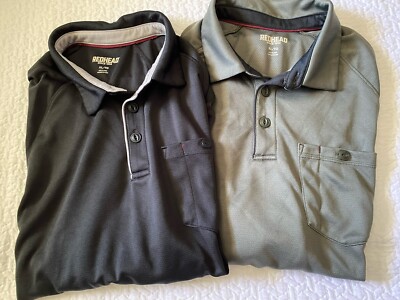 shirt Men's Redhead black green  XL XL polo pre owned 2 shirts Bass Pro