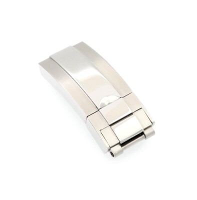High-End Faltschließe Edelstahl silber Modell Just 18/9 mm, komp. Rolex
