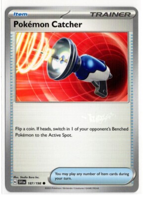 Pokemon Scarlet Violet Base SV1 187/198 Pokemon Catcher
