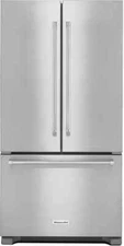 NEW KitchenAid 36In. Counter Depth 20 CF French Door Refrigerator - KRFC302ESS