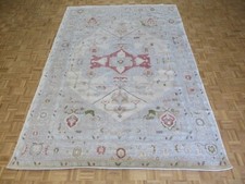 8'9 x 12'3 Hand Knotted Ivory Turkish Knotted Serapi Oriental Rug G15298