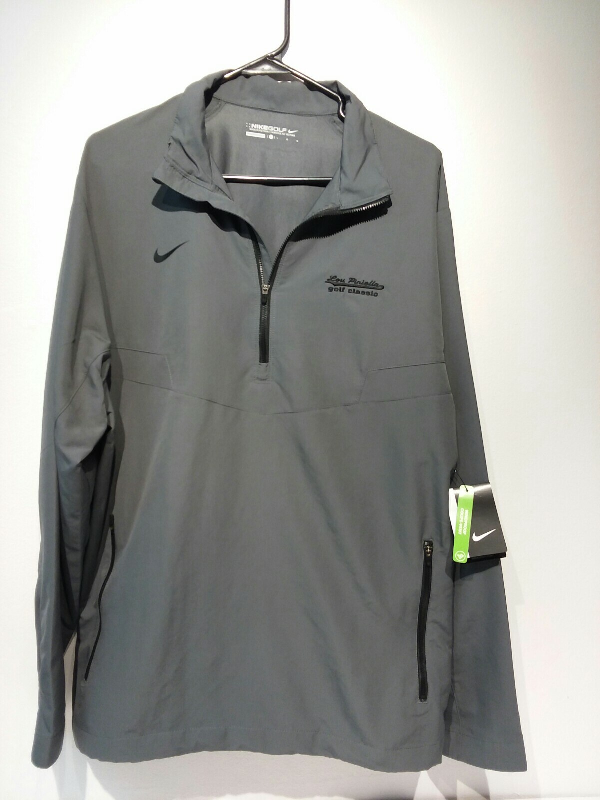 Men's Nike Gray Pullover Leo Piniella 