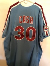Phillies Dave Cash Zip Up Jersey 5X. Rare !!!