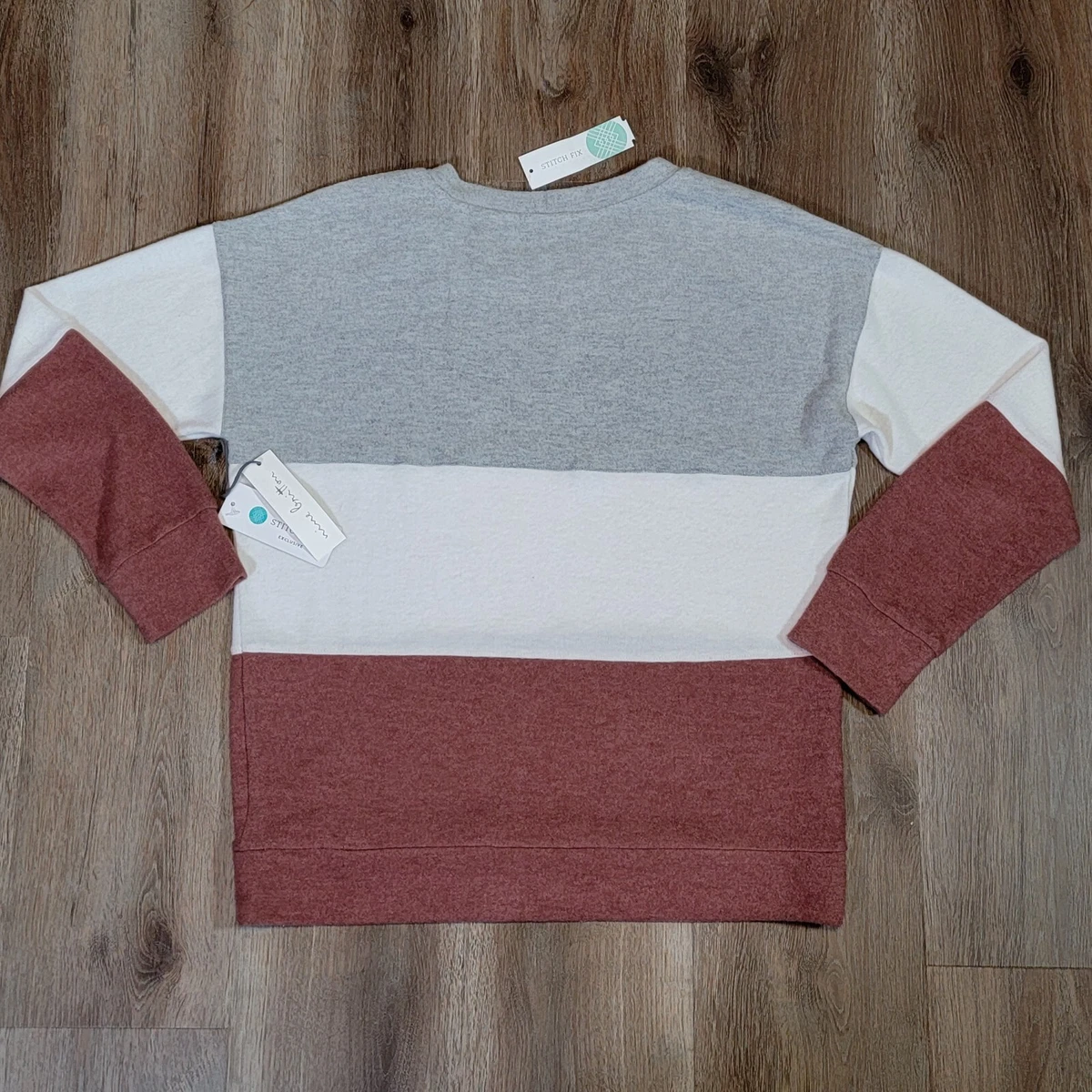 Stitch Fix Nine Britton Dalia Brushed Knit Top Womens M Soft