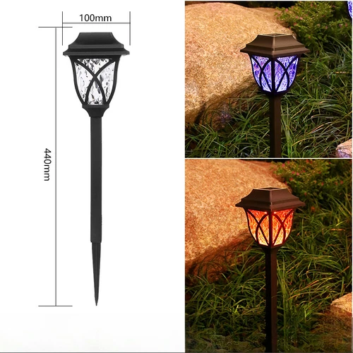 4PCS LED Solar Stake Lights Outdoor Garden Patio Pathway Lights Path Solar Lamp - Bild 23 von 39