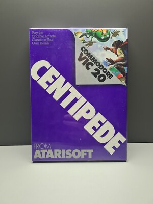 CENTIPEDE COMMODORE VIC 20 FROM ATARISOFT - NEW & SEALED - RAR SELTEN - GUT