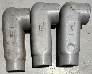 (Lot of 3) KILLARK OLR-5 ALUMINUM CONDUIT BODY 1-1/2" Type LR
