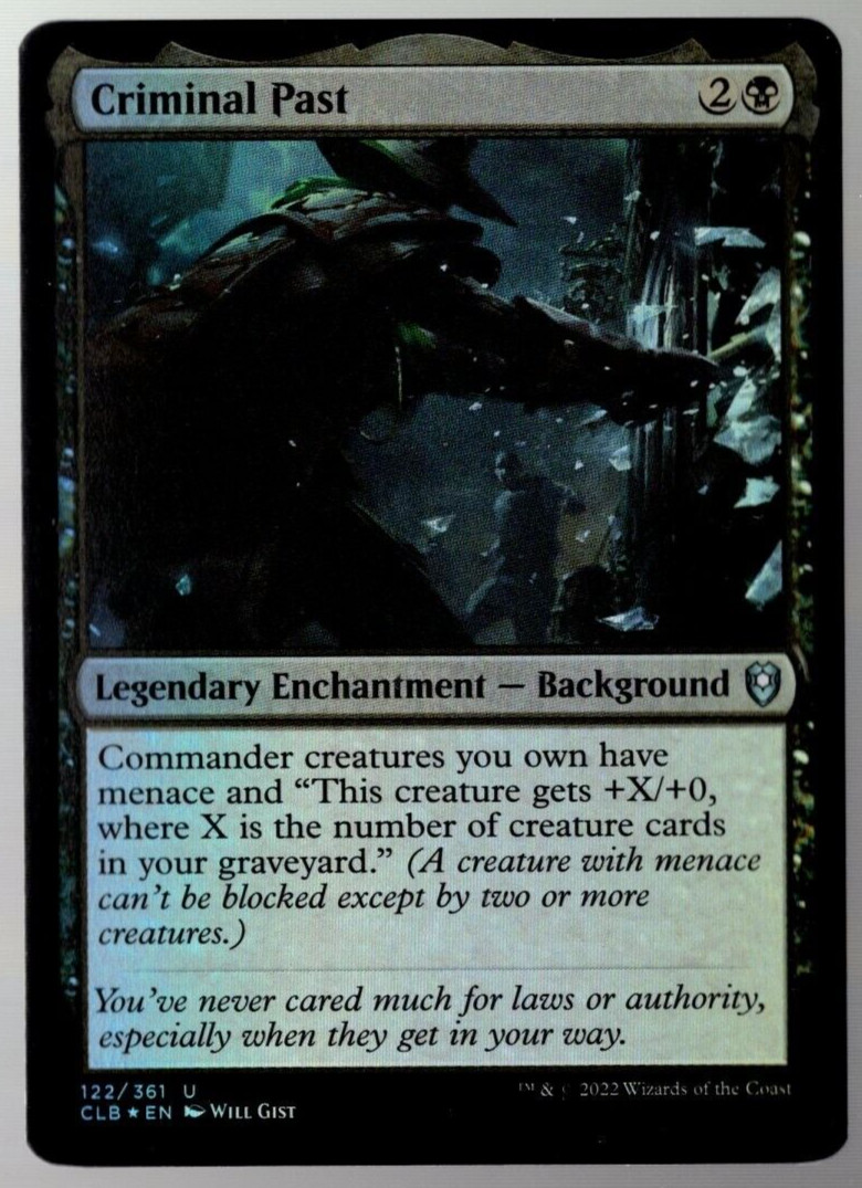 Criminal Past 122/361 Uncommon Foil Baldur's Gate MTG NM