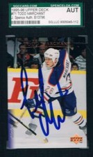 1995-96 Upper Deck #71 Todd Marchant Oilers JSA Auto