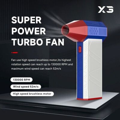 X3 Super Power Violent Turbo Fan High Speed Brushless Motor 3-Gear Switch ot25 #