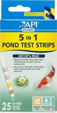 Aquarium, API Pondcare 5-in-1 Pond Test Strips 25 count