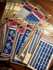 UPICK Vintage Glass Etching Armour Rub'N'Etch/Sand Etch Stencils- Unicorn, Rose 