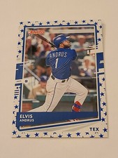 2020 Elvis Andrus SP Independence Day Variation Panini Donruss