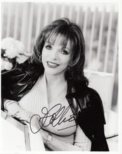 JOAN COLLINS - 10" x 8" b/w Photo 1999 - PERSONALLY SIGNED NO DEDICATION + COA