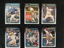 2024 Topps Series 2 SEATTLE MARINERS Base Team Set - 9 Cards - Ready to Ship