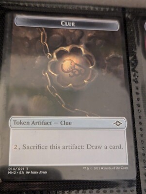 MTG 1X  CLUE TOKEN  MODERN HORIZONS 2  NEAR MINT/MINT (C)