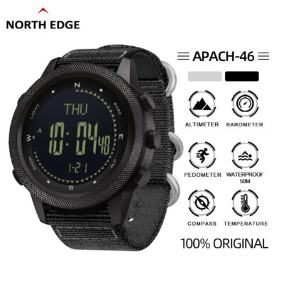 NORTH EDGE Mens Digital Watch Sport Watches Altimeter