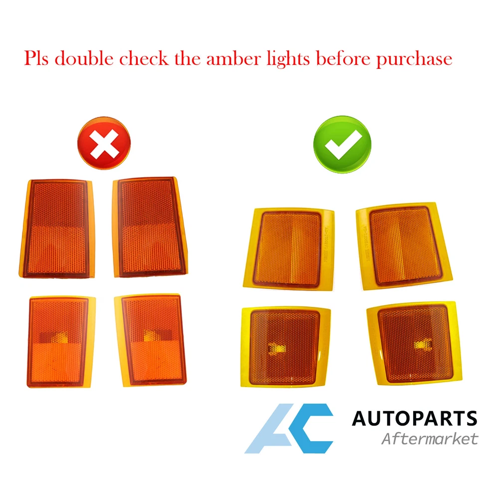 Headlights Assembly 8pcs For 94-98 Chevy Silverado Tahoe C10 C/K 1500 2500 3500 Foto 3 de 4