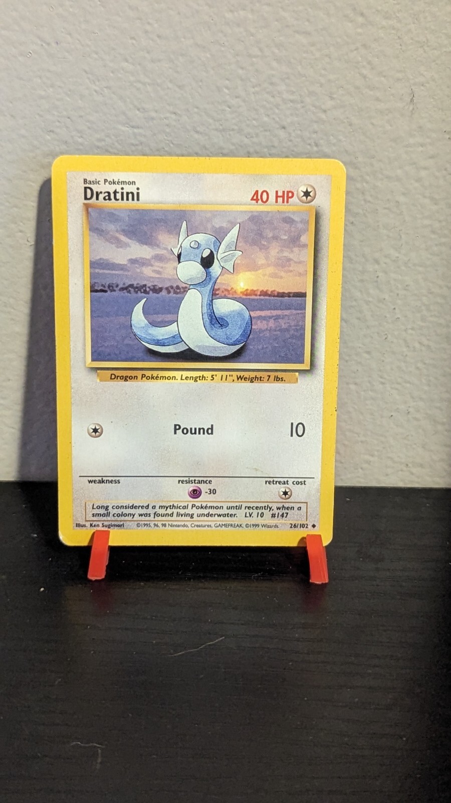 Dratini 26/102 - NM - Uncommon - Base Set - WotC - Pokemon TCG