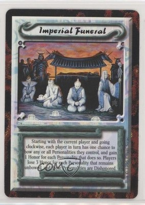 1996 Legend of the Five Rings L5R CCG - Forbidden Knowledge Imperial Funeral