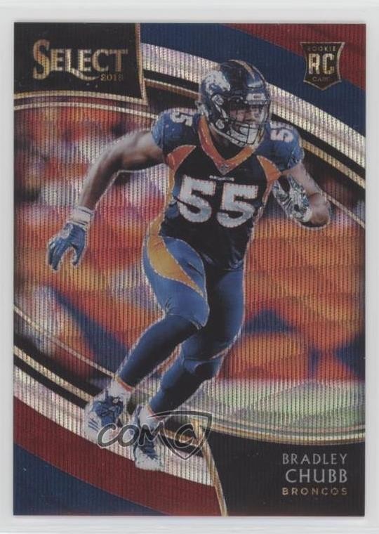 2018 Panini Select Field Level Tri-Color Prizm 83/99 Bradley Chubb #227 0xi8