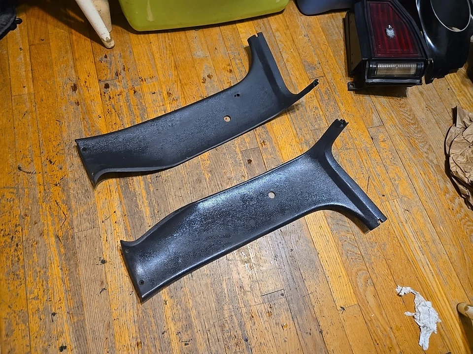 1973-80 Chevy GMC C10 K10 Truck Inside Cab Corner Trim Moldings Pillar C10 Pair - Image 2 of 4