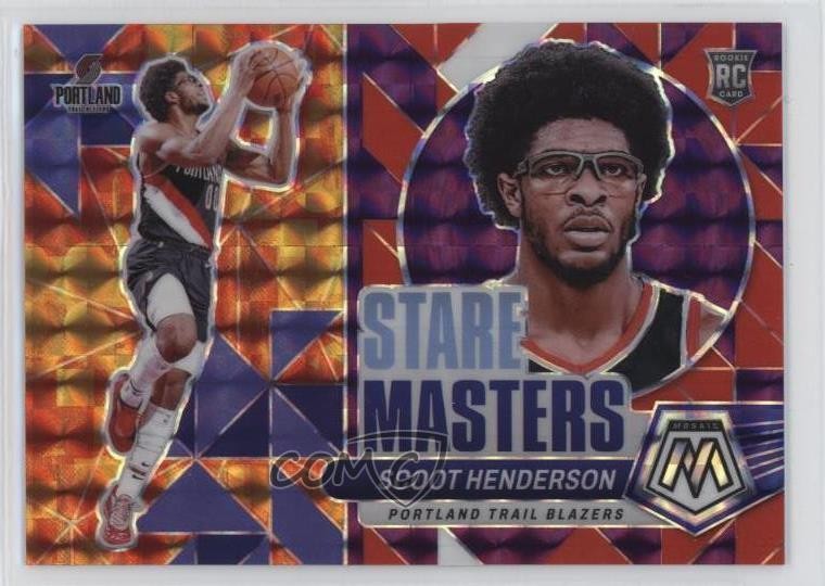 2023 Mosaic Stare Masters Purple Prizm 24/99 Scoot Henderson #12 Rookie RC 1o93