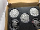 2003 Norfed $10 Liberty small E proof like 1oz .999 silver 5 coins ea.