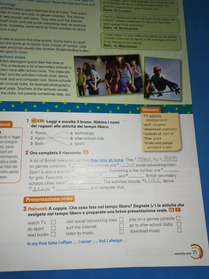 LIBRO SCUOLA HIGH FIVE 1 DIGITAL GOLD IN INGLESE DA COLLEZIONE - Immagine 2 di 3