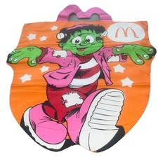 1990 McDonalds Halloween Vinyl Trick or Treat Bag - Frankenstein Vtg 14  X 11  